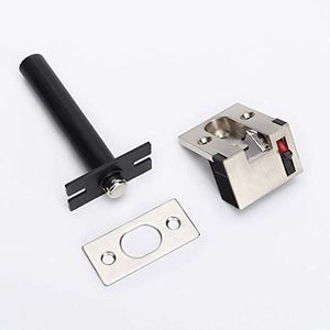 Chaîne de sécurité dissimulée pour porte en acier inoxydable moderne Smartoss, loquet robuste, serrure à vis, finition nickel satiné, garantie 5 ans - Product Image 1