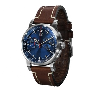 Montre-bracelet pour homme chronographe à quartz <span class=keywords><strong>VK64</strong></span> du Japon, chronographe pour pilote - Product Image 4