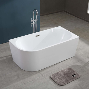 <span class=keywords><strong>Baignoire</strong></span> autoportante en acrylique de haute qualité et bon marché de 1,7 m de profondeur avec jupe gauche pour salle de bain, design Gurgle - Product Image 1