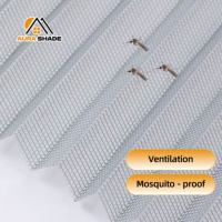 Kit de Porte Moustiquaire Plissée Rétractable Détachable Vendu en Usine, Design Moderne, Anti-Insectes Pliante