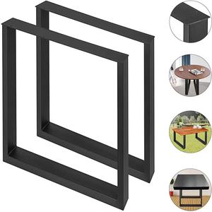 Chaise carrée en fonte et pieds de table basse Assemblage libre sans couture Coupe 40x43cm - Product Image 2