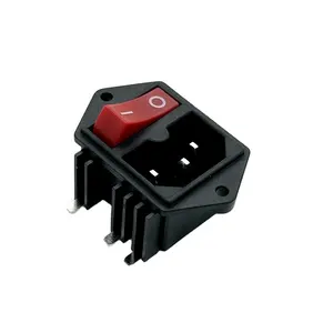 High quality boat switch 2 position 3 pins rocker switch with plug socket