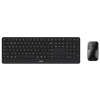 Rapoo 9500S Set Mouse Keyboard Nirkabel Multi Mode 110 Tombol Ultra Tipis 3.9Mm Baterai 12 Bulan untuk Laptop PC Kantor
