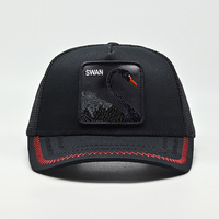 Casquette de baseball et de camionneur pour hommes, en coton, pour l'extérieur et le sport, avec logo patch brodé animalier personnalisé et unique