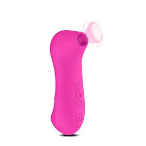 Vibrador de polvo em forma de 10 modos, vibrador suck de clitóris recarregável por usb, vibrador de mamilo para mulheres, vagina