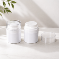 Flacon pompe sans air YN505C à filetage direct usine, 30-100 ml, avec bouchon PETG, pot cosmétique sous vide pour emballage de sérum et lotion