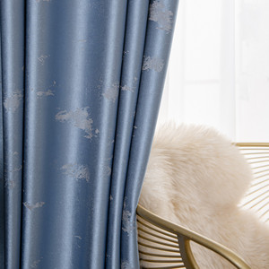 Couleur Pure lumière luxe <span class=keywords><strong>baroque</strong></span> tissu de rideau occultant jacquard rideau <span class=keywords><strong>rideaux</strong></span> sur mesure pour balcon, salon et chambre. - Product Image 1