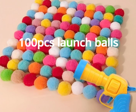 Lancio pistola + 100 pezzi 3cm palle di lancio