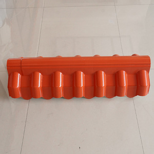 ASA Resin Roof Tile Chinese Style Waterproof Synthetic Resin Ridge Tile For Pavilion Eaves - Product Image 3