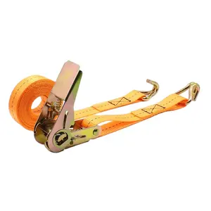 Factory Price 1inch 25mm x 6m Cargo Lashing Belt Ratchet Tie Down Straps Mini Ratchet Straps with J hooks