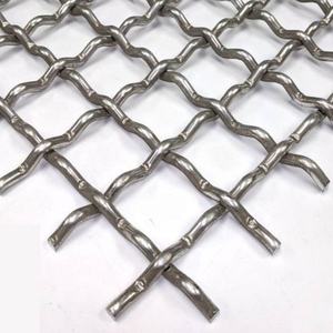 Maille soudée en fil ondulé <span class=keywords><strong>galvanisé</strong></span> 304 316, filtre vibrant, maille tissée ondulée en acier inoxydable - Product Image 2