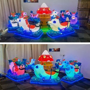 Máquina de juego giratoria de 6 plazas con elevación, tipo avión y pez volador, cuadrada, para exteriores, equipo de entretenimiento - Product Image 3
