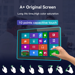 Custom 10 10.1 13.3 15.6 pollici POE RFID NFC Android Tablet con LED RGB barra luminosa per sala conferenze <span class=keywords><strong>prenotazione</strong></span> - Product Image 2