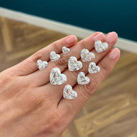Diamante Suelto de Laboratorio HPHT CVD, D VVS1, Alta Claridad, Blanco, Forma de Corazón, Certificado IGI, 1ct, Corte Excelente, para Joyería