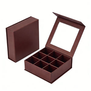 Boîtes cadeaux personnalisées de luxe pour biscuits au chocolat, fermeture magnétique, emballage cadeau pour petites entreprises - Product Image 4