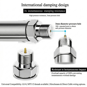 Industrial Viscous Paste Syrup Sensor 1.5" 2" Tri Clamp Flush Diaphragm No <b>Clogging</b> - Product Image 5