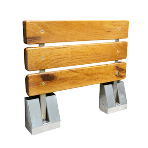 Coussin de bain en forme de cœur, tabouret pliant en bois massif, siège de douche pour salle de bain, 400mm x 340mm, pour une utilisation sûre des personnes âgées - Product Image 5