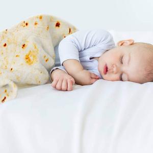 Coperta Portatile Indossabile Rotonda in Flanella e <span class=keywords><strong>Pile</strong></span> 100% Poliestere con Disegni Personalizzati di Pizza, Burrito e Tortilla - Product Image 3