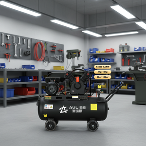 <span class=keywords><strong>Compresseur</strong></span> d'air à piston lubrifié à l'huile à haut rendement avec réservoir pour la réparation <span class=keywords><strong>de</strong></span> garage - Product Image 1