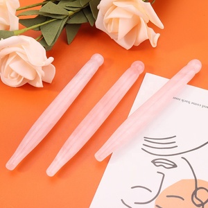 Cristal de Cuarzo Rosa Natural, Piedra Original, Masajeador de Ojos Mineral, Bolígrafo de Acupresión, Varita de Masaje para la Salud, Belleza y Curación - Product Image 4