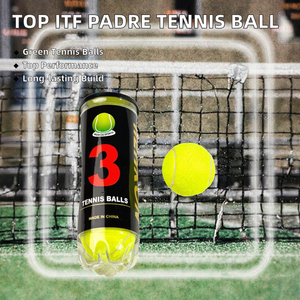 Newchance özel ITF onaylı tenis eğitim topu Padre top-doğal kauçuk spor kumaş yün için dayanıklı yüksek performans - Product Image 2