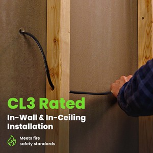 Cca đồng mạ Cáp âm thanh 16 Đo AWG 200 feet ngoài trời <span class=keywords><strong>Hi</strong></span>-<span class=keywords><strong>Fi</strong></span> Dây loa cho trực tiếp chôn cất Tường Gắn cl3cl2 màn hình - Product Image 5