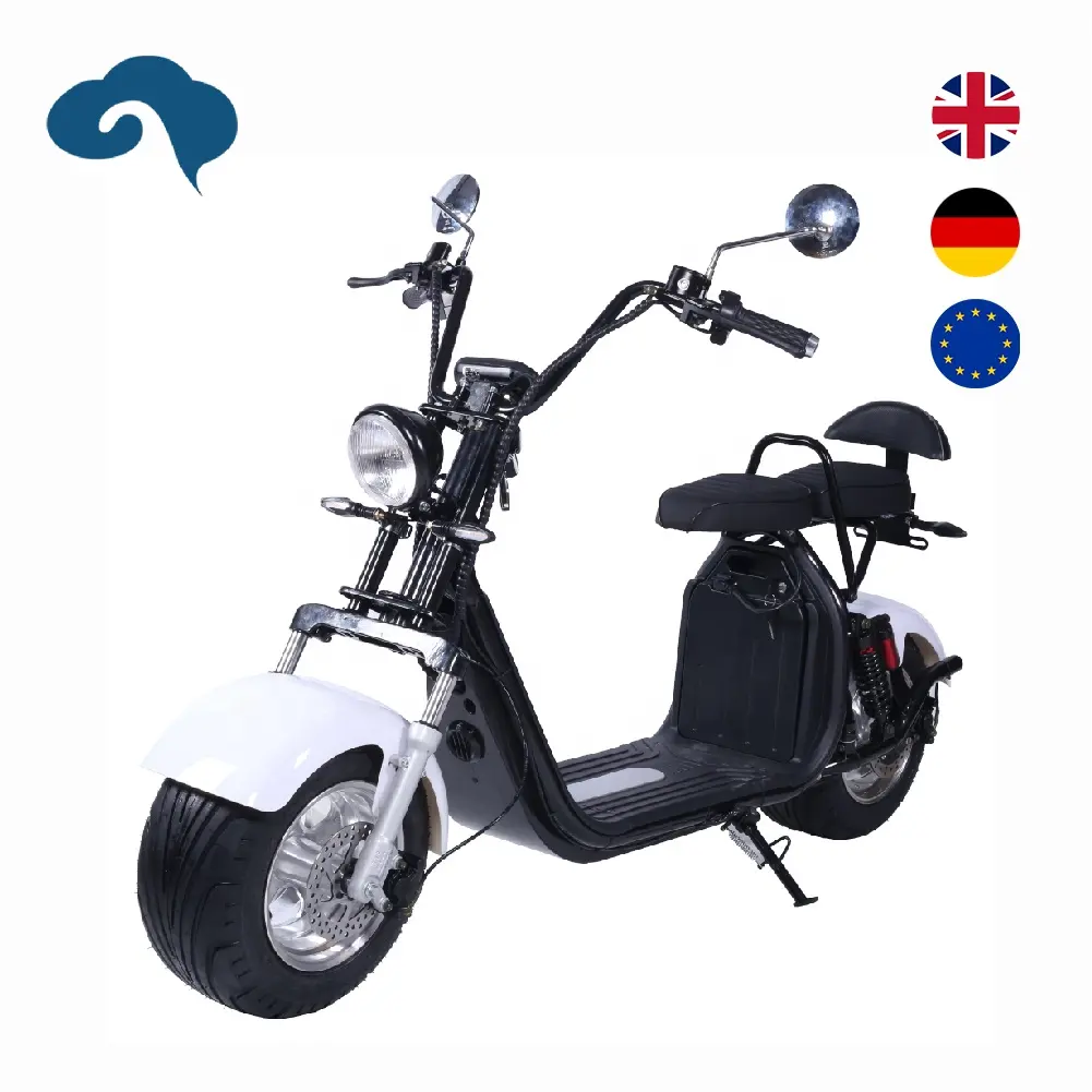 Быстрая доставка, Электрический скутер Citycoco 2000 Вт, европейские склады EEC COC