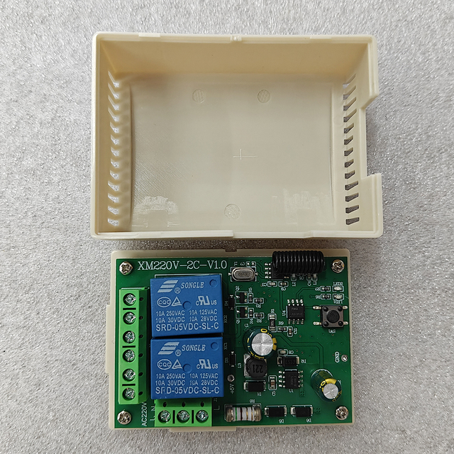 433Mhz AC 250V 110V 220V 2CH RF Relay Receiver Module Universal Wireless Remote Control Switch for 433Mhz Remote Control