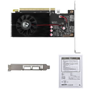 การ์ดจอกราฟิกแบบ Low Profile สำหรับเดสก์ท็อป 2GB DDR3 PCIe X16 GPU สำหรับคอมพิวเตอร์สำนักงาน รองรับการแสดงผลวิดีโอหลายจอ R5 230LP Low Prof - Product Image 6