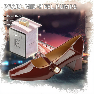 Escarpins vintage à talon moyen ornés de perles, en PU camouflage, à enfiler, tendance mode, haute qualité, faible MOQ, pour femme élégante, collection printemps - Product Image 2