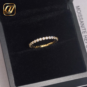 Anillo de Compromiso de Diamantes Cultivados en Laboratorio, Plata S925, Banda Completa de Eternidad, Certificado IGI, Joyería Fina para Mujer, Venta al Por Mayor de Fábrica CHOYUE - Product Image 5