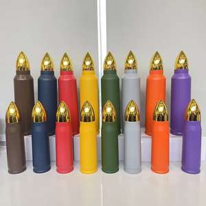 Logo personalizzato e bottiglie d'<span class=keywords><strong>acqua</strong></span> bicchieri proiettile 500ml 1000ml bottiglie d'<span class=keywords><strong>acqua</strong></span> in acciaio inox doppia parete tazza di metallo con coperchi d'oro - Product Image 2