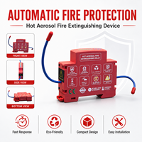 Dispositif compact d'extinction d'incendie par aérosol sur rail DIN, protection automatique contre les incendies pour boîtier de combinaison photovoltaïque et armoire électrique