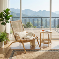Chaise longue pliante d'extérieur Meiqi en rotin PE, chaise longue moderne réglable, chaise longue résistante et imperméable pour le jardin