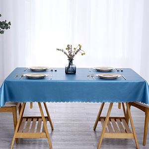 Hình Chữ Nhật Chống-Vết Bằng Chứng Khăn Trải Bàn 100% Không Thấm Nước Nhiệm Vụ Nặng Nề Dầu Chống Vết Nhựa PU Bảng Bìa Cho Nhà Bếp Ăn Uống - Product Image 5