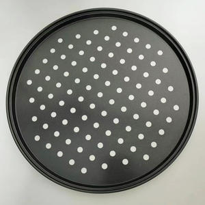 Bandeja Redonda para Pizza de Aluminio, Grado Profesional, para <span class=keywords><strong>Horno</strong></span>, Utensilios de Cocina de Alta Calidad para Pizzería, 14 Pulgadas - Product Image 3