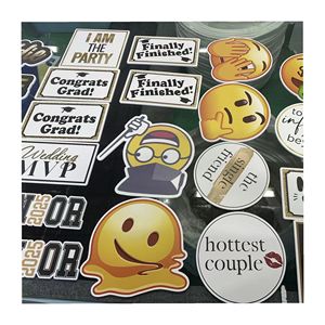 دعائم تصوير من البي في سي، لوحات رغوية مطبوعة بالأشعة فوق البنفسجية 5 مم، لوحات دعائية لكشك التصوير في حفلات التخرج - Product Image 1