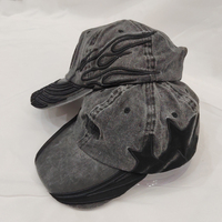 Casquette de baseball vintage sur mesure nouveau design patchworks brodés 6 panneaux style ethnique amérique lavé chapeau de papa de détresse