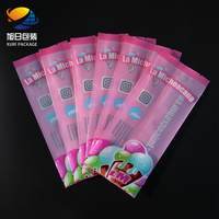 Sacs en plastique PET/PE transparents jetables personnalisés, impression par gravure, scellage dorsal haute performance pour glaces, bâtonnets glacés, lait et gelée