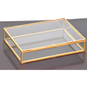 Boîtes photo personnalisées or verre cuivre mariage personnalisé présentation stockage souvenir usb 4x6 <span class=keywords><strong>10x15</strong></span> photo - Product Image 4