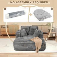 Sofá Seccional Modular de Lujo, Moderno, Tapizado en Tela, con Espuma Comprimida y Diseño Acolchado, para Salas de Estar y Apartamentos de Lujo