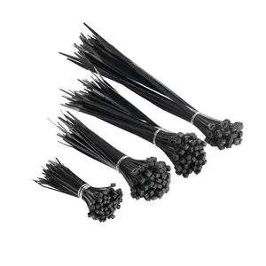 Paquet de 100 attaches de câble en nylon autobloquantes solides attaches zippées en plastique résistantes ne se cassent jamais 40 LB 10 pouces