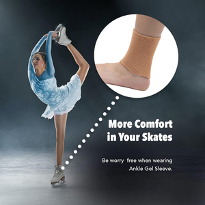Manchon <span class=keywords><strong>de</strong></span> protection respirant en gel pour patins à glace, avec coussinets anti-écrasement pour lacets et protection du cou-<span class=keywords><strong>de</strong></span>-pied, pour l'entraînement - Product Image 5