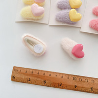 Mini pince à cheveux colorée pour enfants, couleur bonbon, 2 pièces/ensemble