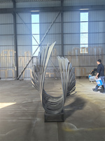 Sculpture en acier inoxydable finition miroir Sculpture en acier inoxydable Statue à vendre