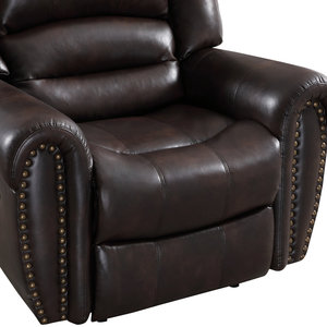 Sillón Reclinable Manual DOSER con Estructura de Madera Moderna y Tapicería de Tela, Extensible, Ajustable, Cómodo, de un Solo Asiento, para Sala de Estar, Cine en Casa - Product Image 5