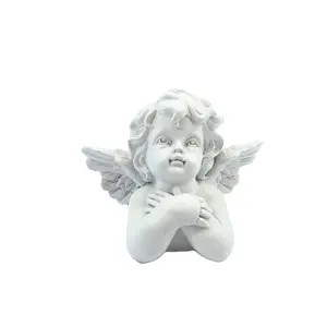 Mini Nhựa Baby Angel Bức Tượng Nhỏ Trang Trí Bàn Cherub Trang Trí