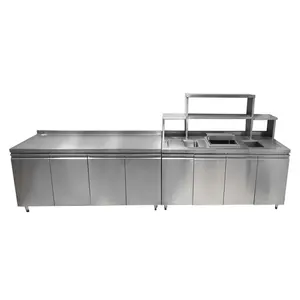 Commercial Stainless Steel Milk Tea Shop Counter Restaurant Bar Bubble Tea Shop Work Station