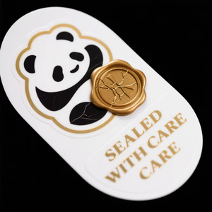 Waterproof Transparent Metal 3D Logo UV Transfer Sticker Gift Box <b>Packaging</b> <b>Labels</b> Customize Bottle Decorative Stickers - Product Image 5