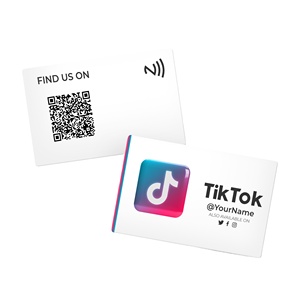 NTAG 213 Personalizado cartão rfid mídia social para Tik Tok <span class=keywords><strong>Instagram</strong></span> WhatsApp - Product Image 1
